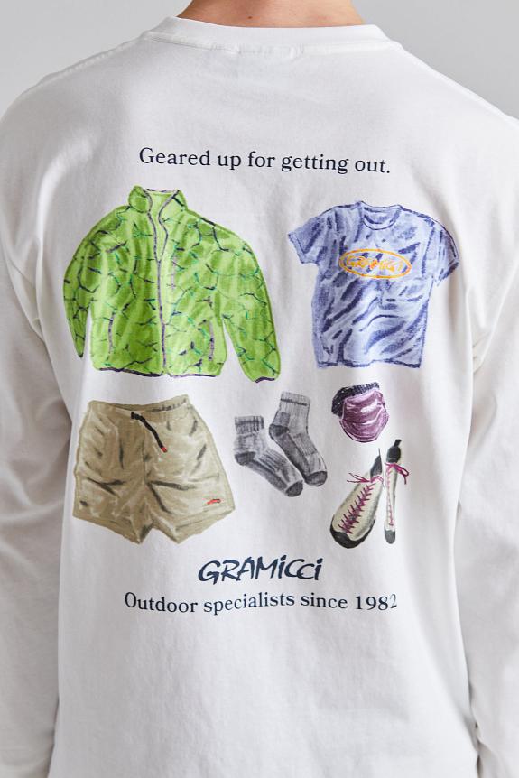 Gramicci Geared Up L/S Tee White-5